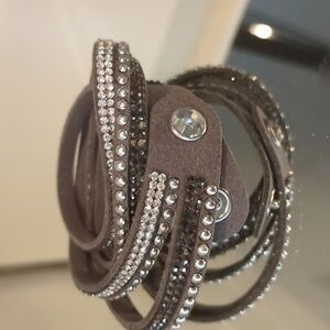 Crystal wrap around bracelet